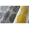 UCHINO Hygge Cotton Face Towel 34x80cm Yellow Jacquard Scandinavian Pattern Soft Absorbent Daily Towel 7202F349 Y
