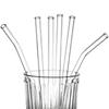 Heat-Resistant Borosilicate Glass Straw Set - Durable, Anti-Lipstick, Non-Disposable Drinking Straws with Cleaner for Juice & Safe for Pregnant Women