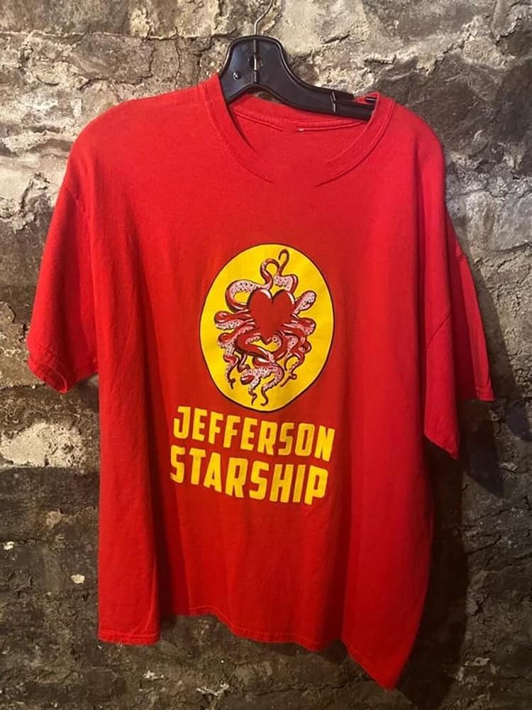 Jefferson Starship Red Octopus Album Gift For Fan Red T shirt QT759 Unisex T-Shirt XL
