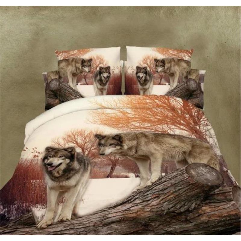 Bettwäsche Großhandel 3D Panda Delfin Jacquard Bettzeug Queen King Size Bettbezug + flache Tagesdecke + Kissenbezug Bambusfaser