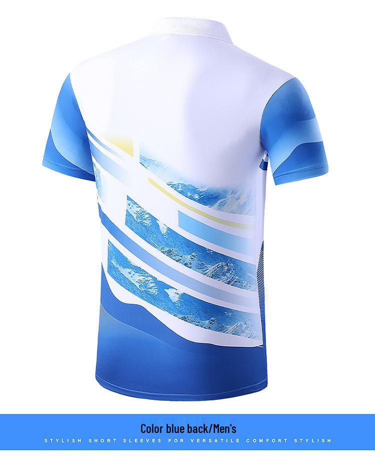 Unisex Summer Quick Dry Sports Polo for Swimming, Table Tennis, Hiking, and Training