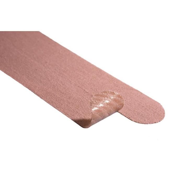Kintex Lot de 20 Bandes de kinésiologie prédécoupées - Forme I ou Y - 25 cm x 5 cm par Rouleau, Beige,
