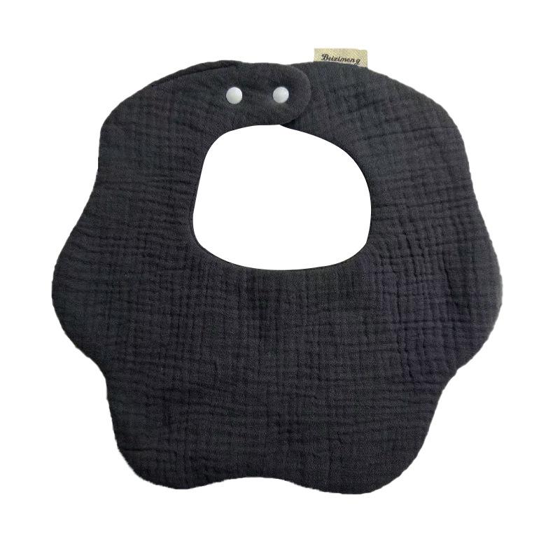 Japanese Style Waterproof Baby Bib - Cartoon Design, Pure Cotton, Ideal for Newborns