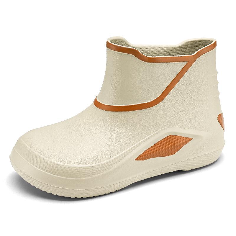 

Модные резиновые сапоги без застежек, мужские резиновые сапоги, водонепроницаемые ботинки на платформе, модные уличные нескользящие резиновые сапоги, мужские рабочие галоши для рыбалки 45 серый