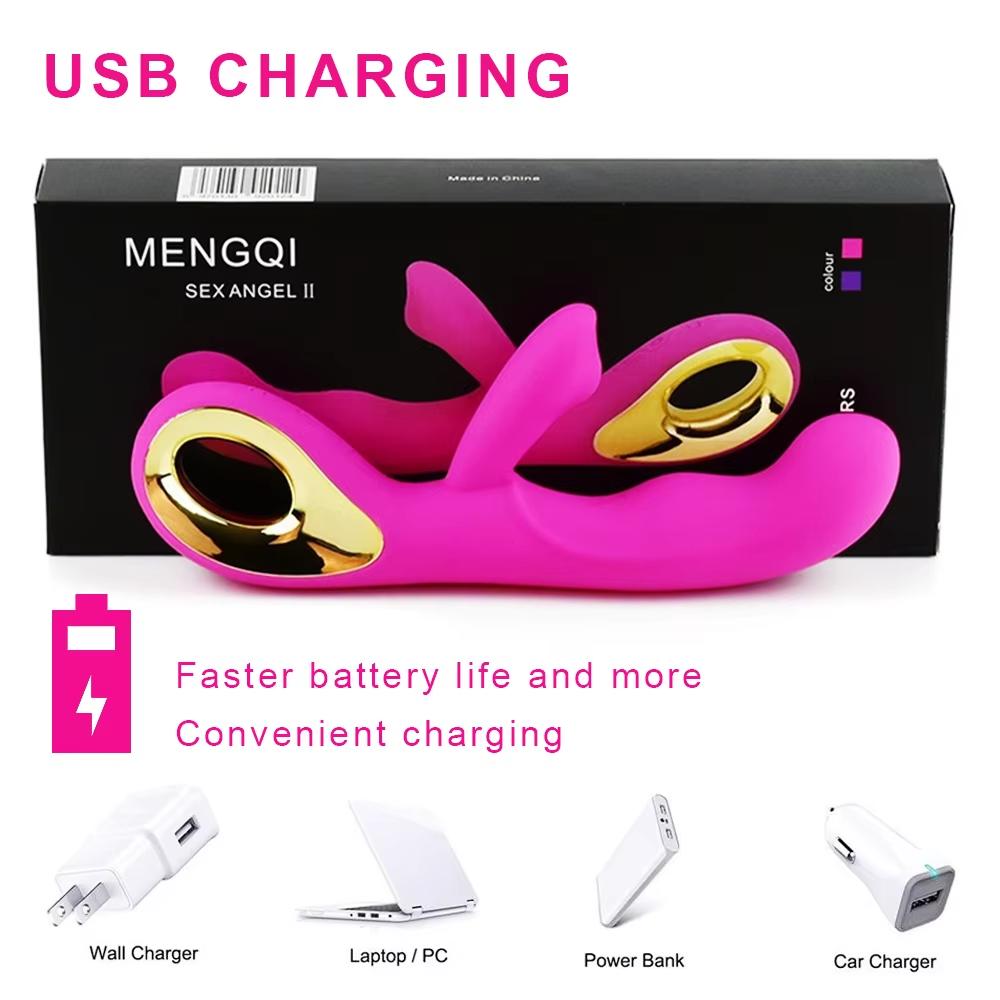 Powerful Dual Vibrator Dildo Wand for Women 10 Modes Orgasm Clitoris Stimulator G Spot Anal Vagina Massager Adult Sex Toys 18+