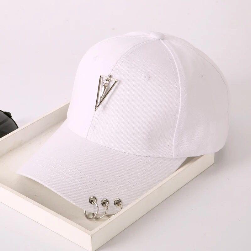 

Модная женская летняя бейсболка в корейском стиле — защита от солнца для путешествий, отдыха на природе и пар Size Triangle белый