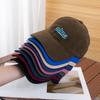 Autumn and Winter Simple Embroidery Letter Polished Cotton Baseball Hat Men's and Women's Big Head Circumference Casual Soft Top Thermal Cap