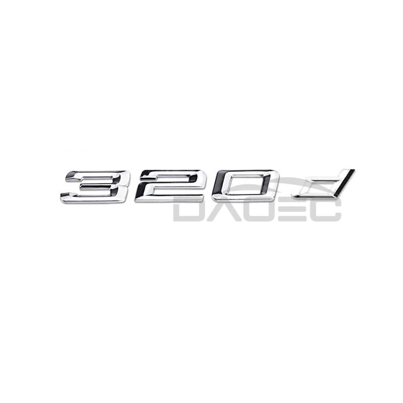 Car 3D ABS Trunk Letters Logo Badge Emblem Decals Sticker For BMW 3 Series 320d 325d 328d 330d 335d E46 E90 E91 F30 F31 F34 G20 SU1