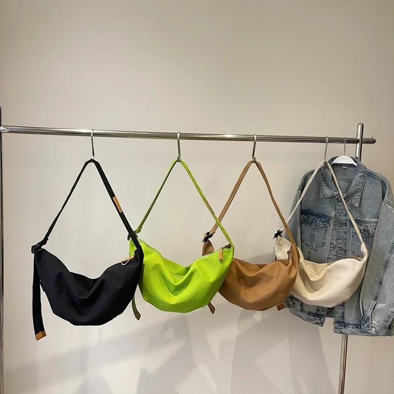 2026 New Shoulder Bag for Women, Large Capacity Versatile Commuting Tote Bag, Student Class Handbag, Lightweight Canvas Bag