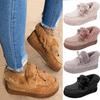 FGHJ Moda damska Płaskie buty śniegowe Ciepłe bawełniane buty
