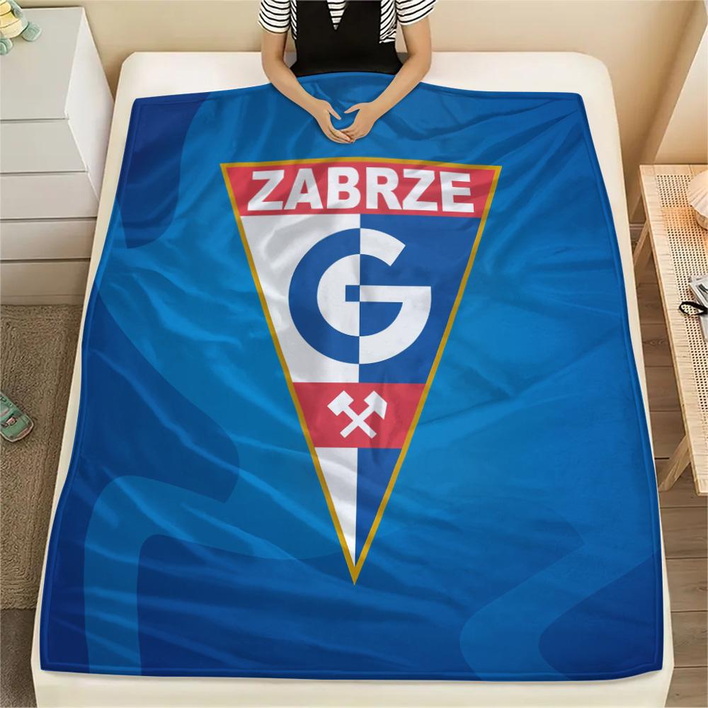 

Górnik Zabrze Print Flannel Blanket, High quality Comfortable for All Seasons, Home Decor, Warmth and Comfort 80cm x 120cm