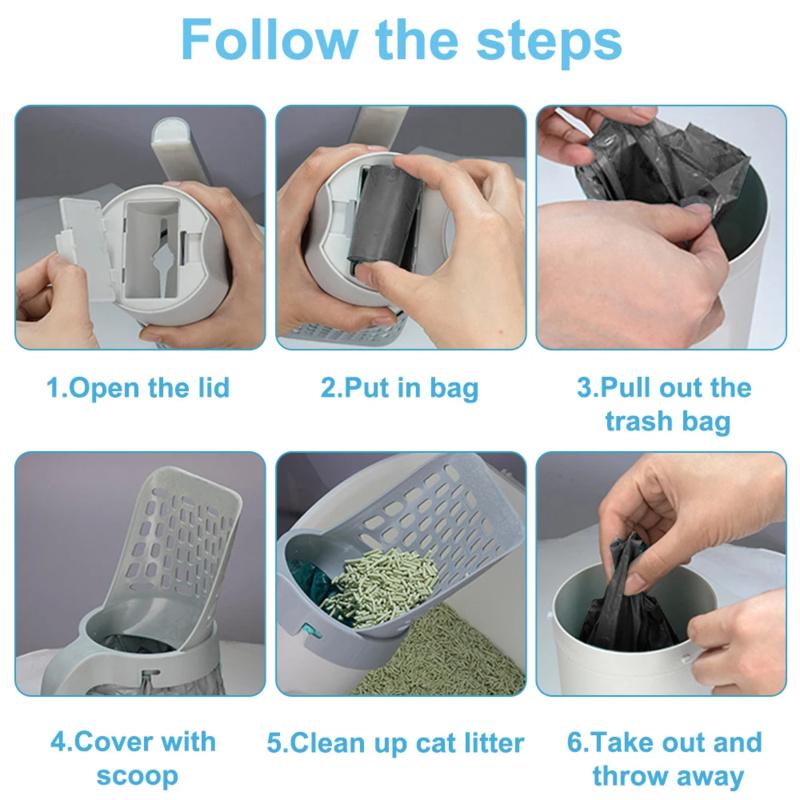 Cat Litter Scoop Cat Supplies Replacement Reusable Pet Cleaning Tool Cat Toilet Waste Cleaner Cat Litter Box Special