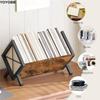 Sturdy Iron Art Vinyl Record Storage Modern Minimalist Design Durable Construction Multifunctional Organizer