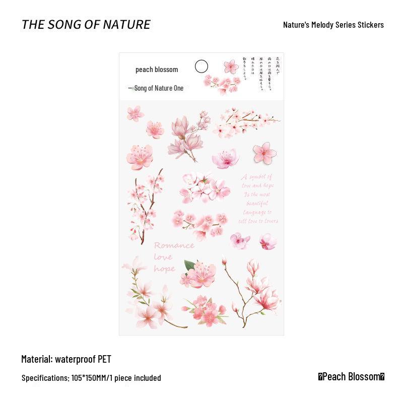 PVC Flower & Plant Stickers for DIY Crafts, Journals, Collages & Kids' Gifts