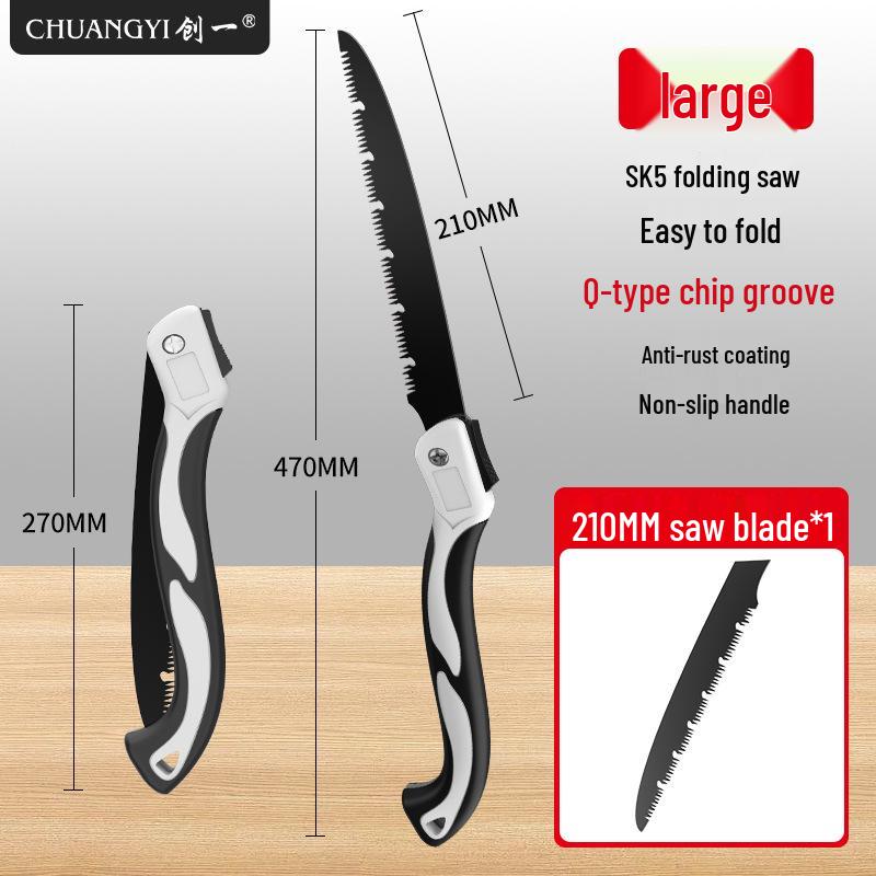 Folding Hand Saw for Woodworking and Gardening | Manganese Steel Blade for Cutting Wood, Bamboo, and Trees