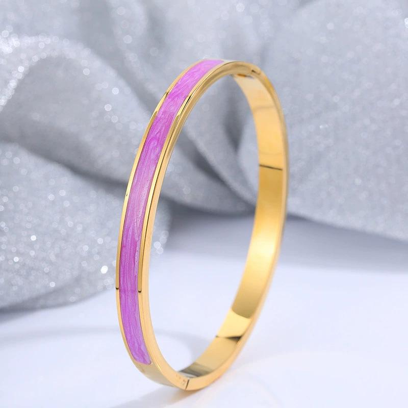 Starry Sky Women's Titanium Steel Bracelet - Non-Fading, Versatile, Full Diamond Stainless Steel, High-End Silver Fashion Accessory