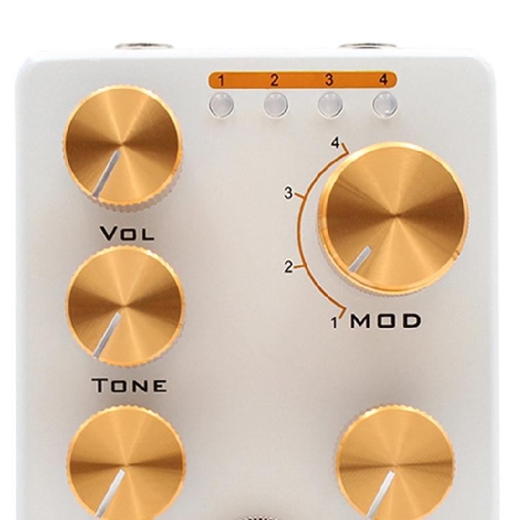 Volumes/Tone/Gains/Voice/4-Mode Knob Overdrive Effector Full Metal Shell Guitar Overdrive Effects Pedal Guitar Accessories