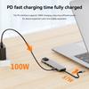 6 In 1 TYPE-C To HDMI+USB3.0+2.0+RJ45 100M+PD+Data Interface Hub Adapter Dock