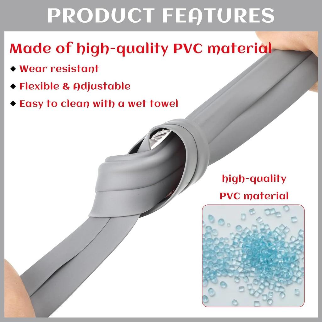 1pc PVC Carpet Edge Trim Strip Self Adhesive Flexible Floor Transition Strip Cuttable Waterproof Wood Tile Laminate Transition C