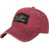 Campfire Life Is Better Washed Cotton Baseball Cap Vintage Outdoor Hiking Adjustable Dad Hat