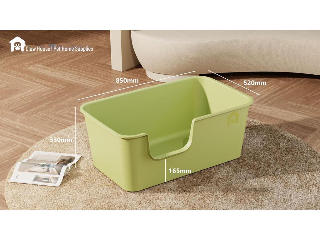 Spacious Thickened Semi-Enclosed Cat Litter Box