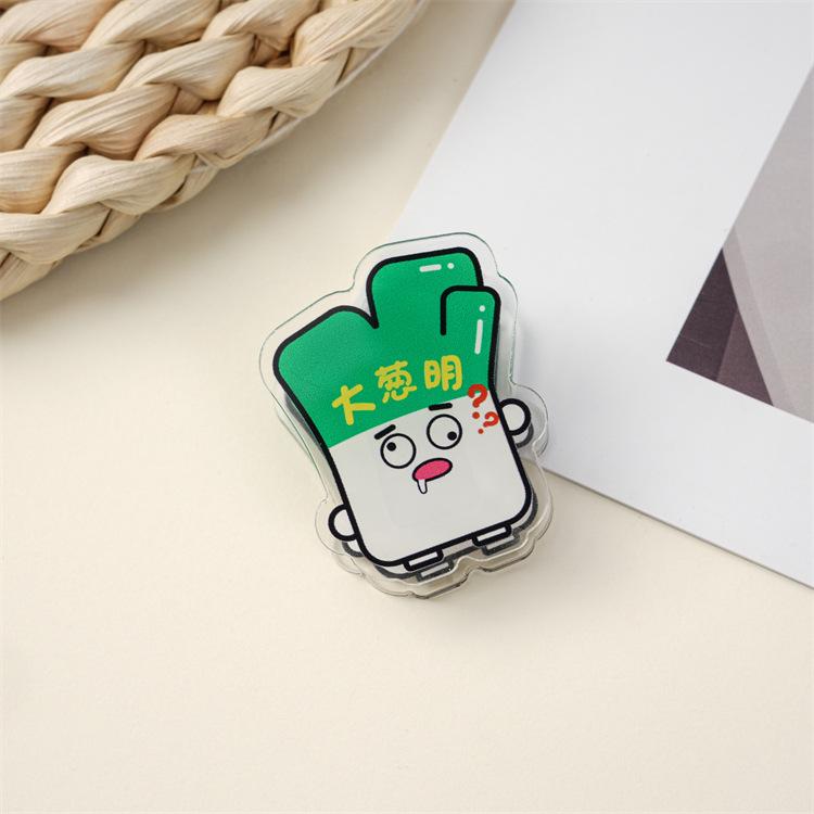 Double-Sided Cute Carrot Acrylic Memo Clip