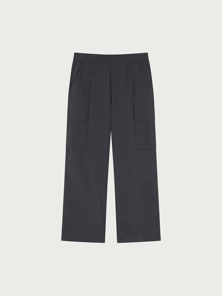 HANGTEN Unisex Stretch Cargo Wide Pants_095(10570-050-401-41)