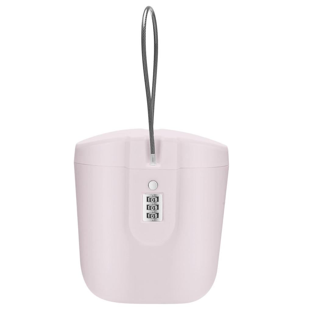 ABS 3-Digit Combination Portable Lock Box for Beach, Hiking, and Outdoor Safety.