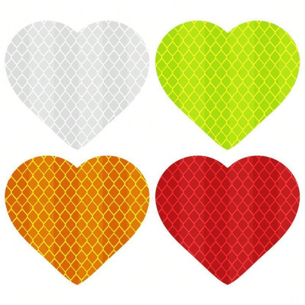 5Pcs Reflective Stickers Car Reflective Strips Night Warning Truck Reflective Stickers  Creative Stickers
