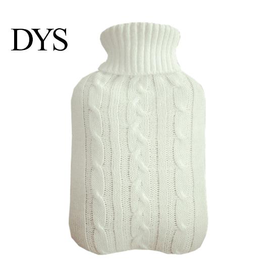 Rubber Hot Water Bag 2000ML Bottle with Knit Cover, Leakproof Large Capacity for Pain Relief, Winter Warm Neck, Shoulder Back Explosion Proof Pouch