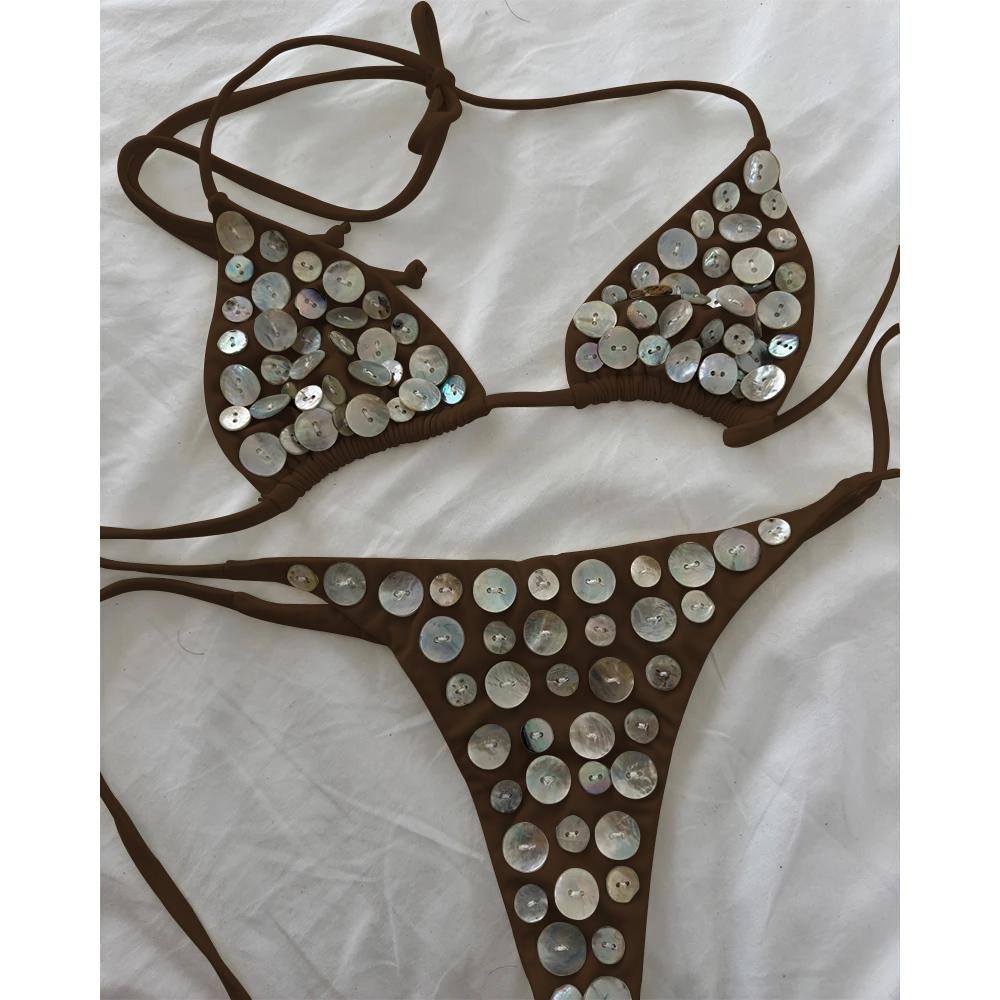 

Push Up Bikinis 2025 New Sexy Women Swimsuit Swimwear Female Micro Bikini Set Biquini Bathing Suit Swimming Suits Beachwear L