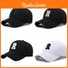 Embroidered R Letter Baseball Cap Adjustable Sun Protection Outdoor Sports Hat