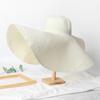 Oversize 25Cm Wide Brim Straw Hat Women'S Beach Cap Foldable Sunshade Protection Hat Ladies Sun Hats For Summer Girls