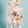 10pcs Transparent Bouquet Gift Bag Party Supplies Florist Plastic Bag New Birthday Gift Bag  Gift