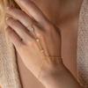 Catena da Mano Oro per Donne Braccialetti Placcati Oro per Donne Braccialetti Argento Catena da Mano, Gioielli Argentati Regali per Donne Natale