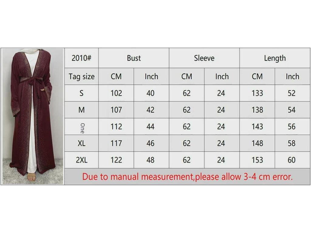 Dubai Hot Sale: Diamond Lace-Up Cardigan Dress with Pocket 2010