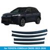 Toyota Corolla Cross 23-26 Rain Shields: Thickened Side Window Deflectors