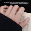 Woman Opening Ring Adjustable Fashion Trendy Wedding Engagement Bridal Festival Date Shop Simple Jewelry Ladies