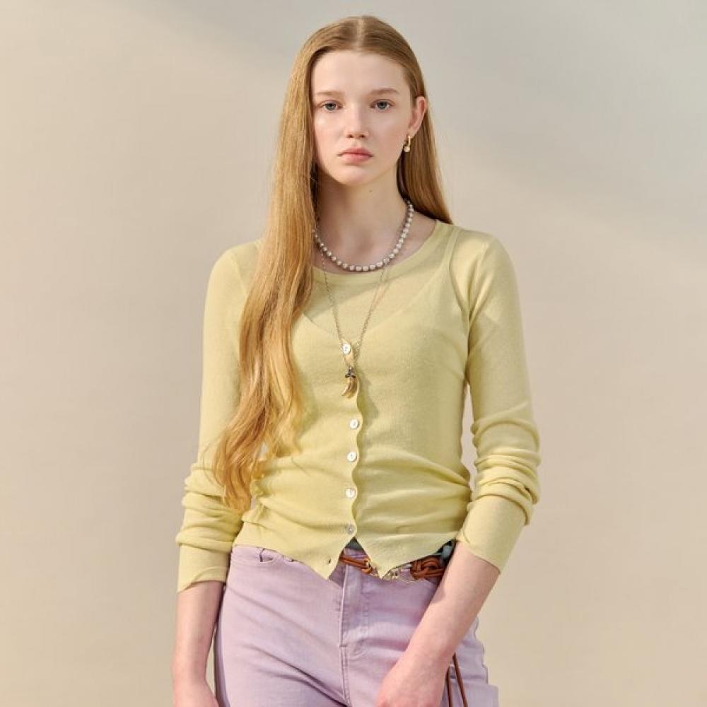 Maxza Button Up Bustier Layered Knit Set Zf03qk007na