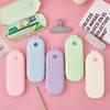 Cute Macaron Color Stationery Box Large Capacity Multi Functional Pencil Case Student Gift Waterproof Storage Box