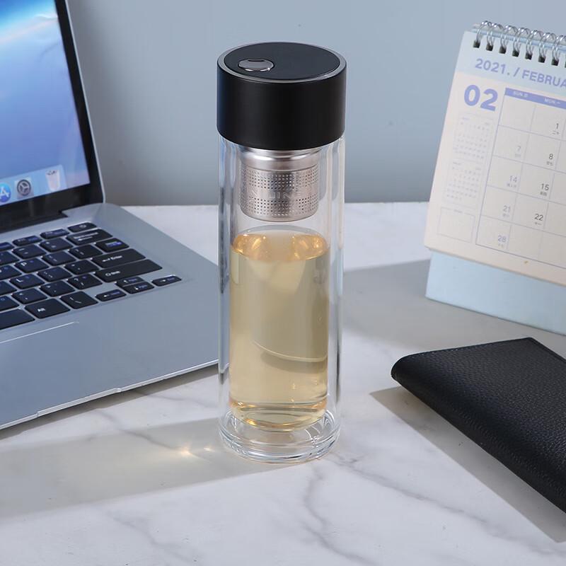 Shuixi (SX) Double-Layer Tea Infuser Glass Cup