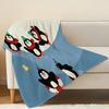 Penguin Series Flannel Blanket – No Shedding Soft Cozy Fleece, All-Purpose Warm Throw for Home, Camping, Christmas & Halloween Decor