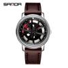 Sanda Meilleure Vente 1088 Montre pour Adolescent: Personnalisé, Cadran Rotatif 3D, Tendance, Quartz Étanche.