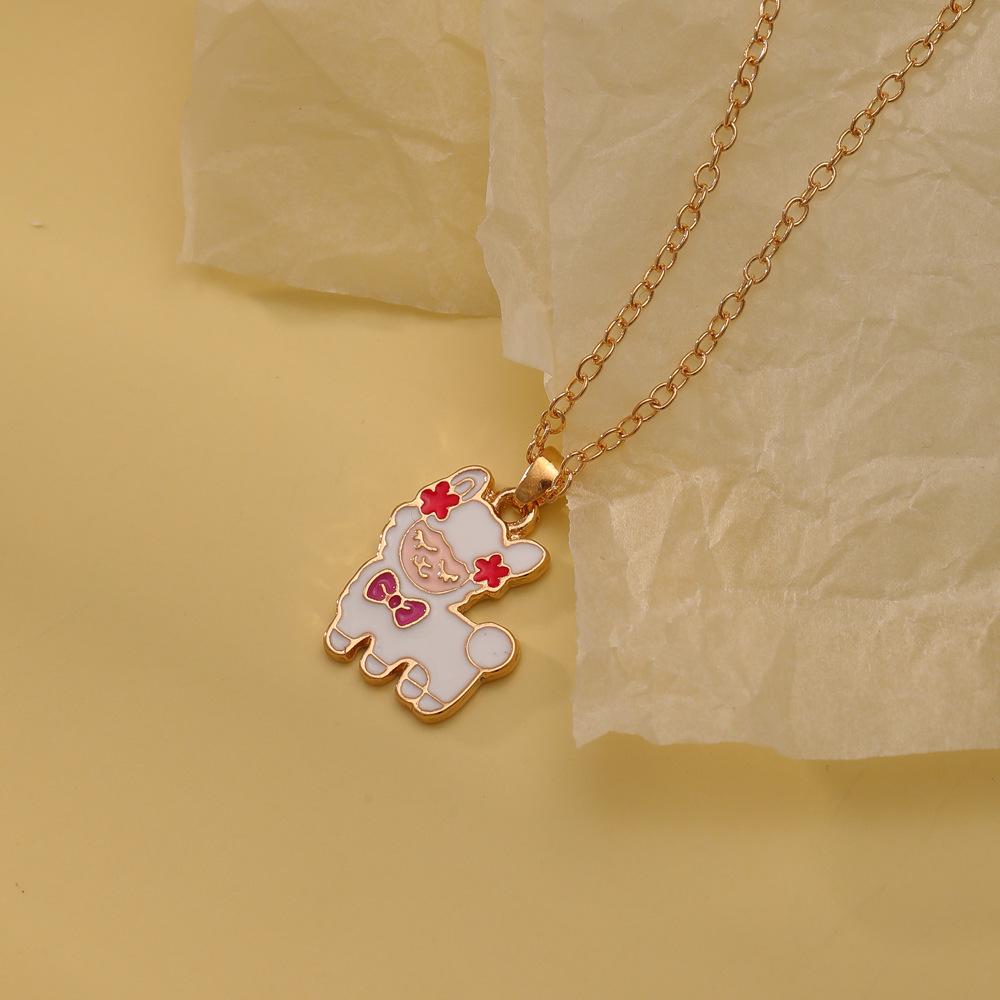 Rainbow Dinosaur Unicorn Friendship Necklace for Children – Creative Pendant Gift
