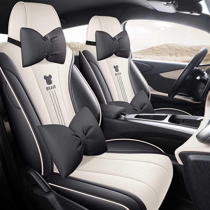 2025 Model Smart Driving Dolphin Perforated Leather Seat Cover - 420km Breathable Full Coverage Cushion