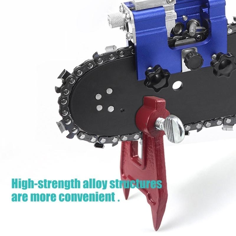 Professional Chainsaw Grinding Fixture For Quick Chain Restoration And Alignment