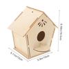 VICASKY unfinished wooden birdhouse kit childrens craft art project unpainted decoration making can be painted hand