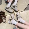 Retro women's autumn new inner height increase leisure sports student little white women's shoes