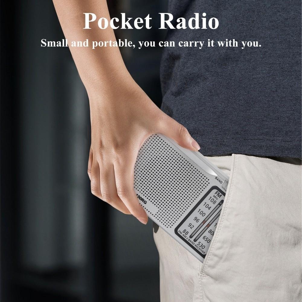 Rechargeable AM/FM Radio 150RG Small Radio Pointer Radio Pocket Radio  Travel