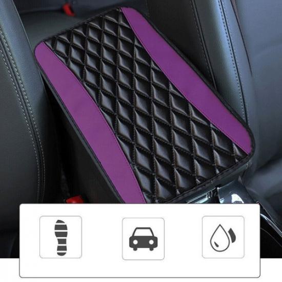 Car Center Console Leather Armrest Pad Cover Box Cushion Mat Protector Universal